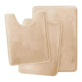 G6KF Set of 3 Bathroom Rugs Toilet Mats Super Absorbent Floor Mat European Decoration