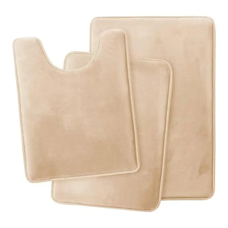 G6KF Set of 3 Bathroom Rugs Toilet Mats Super Absorbent Floor Mat European Decoration