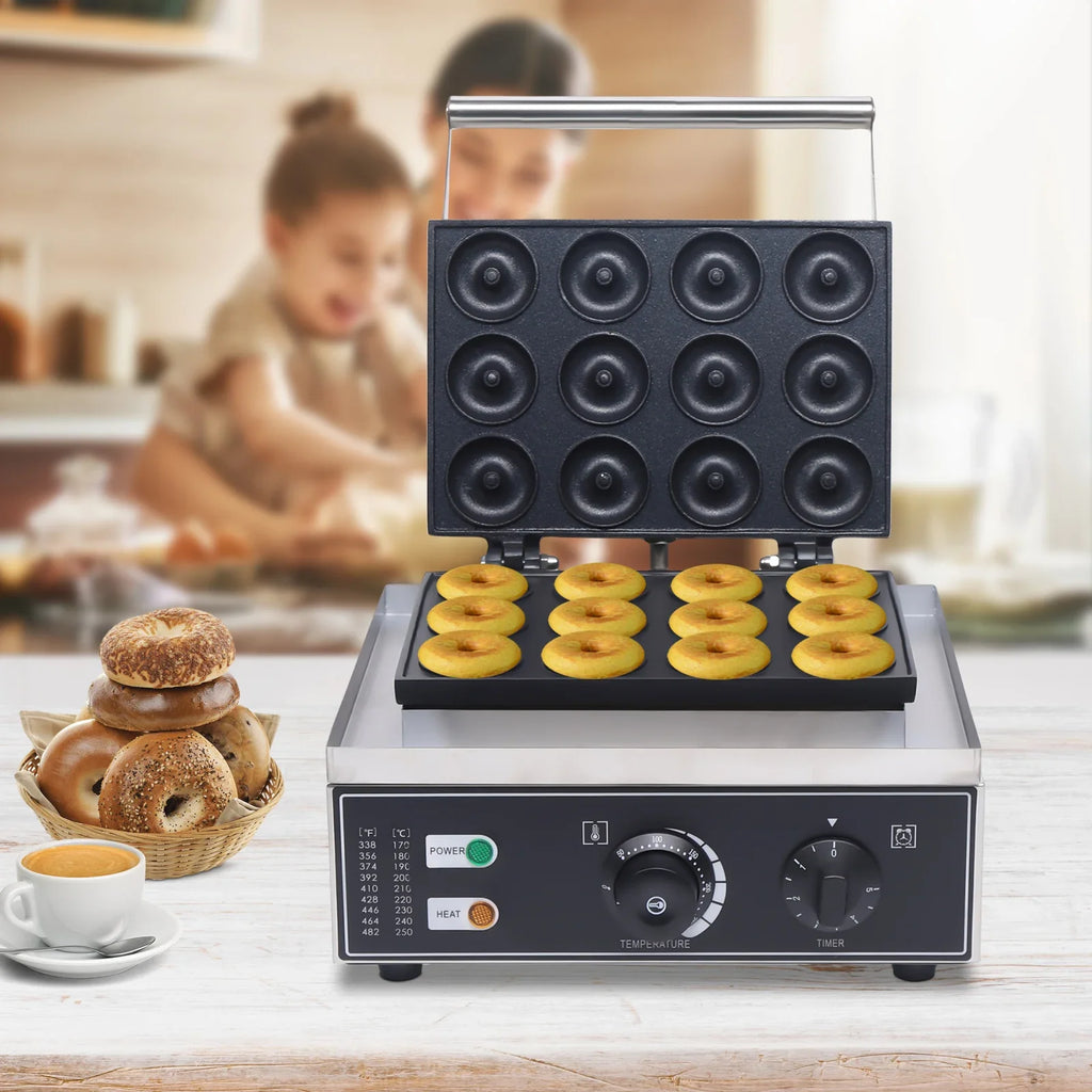 Sweetmile Portable Commercial Donut And Waffle Maker Nonstick Surface