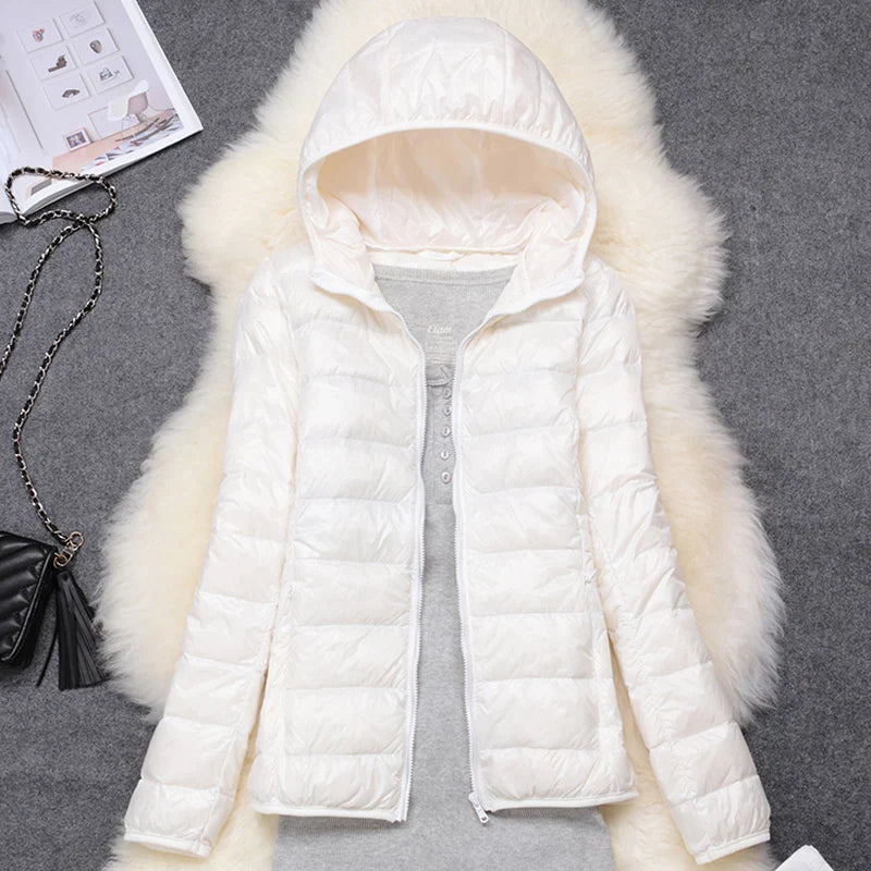 Women Puffer Jacket 15 Colors Plus Size 5XL 6XL 7XL 2025 New Spring Autumn Female Ultra Lightweight Packable Hooded Down Coats