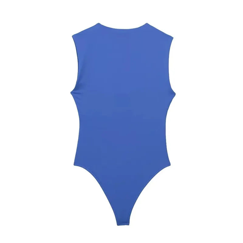 MUJER Woman Black Body Sleeveless Bodysuit Women Square Neck Sexy Lingerie For Women Body Wide Straps Bodycon Summer 2025 Tops