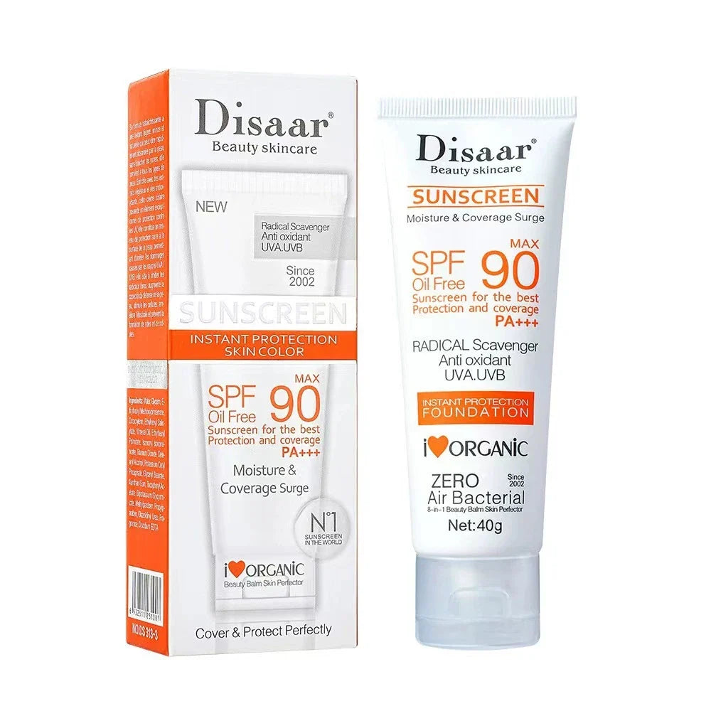 40ml Facial Body Sunscreen Whitening Sun Cream Sunblock Skin Protective Cream Anti-Aging Oil-control Moisturizing SPF 90+++ Face