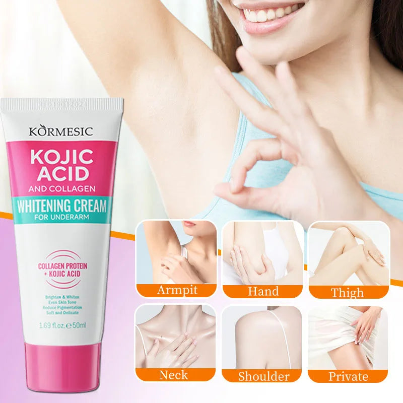 Whitening Cream Private Parts Underarm Bleach Serum Butt Knee Brighten Inner Thigh Intimate Parts Dark Remove Melanin Body Care