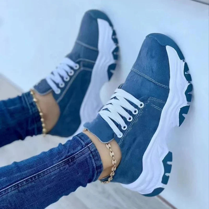 Sneakers Women Shoes 2026 Pattern Canvas Shoe Casual Women Sport Shoes Flat Lace-Up Adult Zapatillas Mujer Chaussure Femme