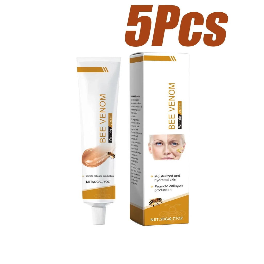 Bee Venom Wrinkle Removal Cream Firming Lifting Facial Moisturizing Deep Hydration Smoothing Fine Lines Anti Aging Face Cream