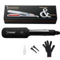 Infrared Steam Hair Straightener Curler Ceramic Glaze Plate 450°F Fast Heating Vapor Flat Iron Straightening Irons Dual Voltage