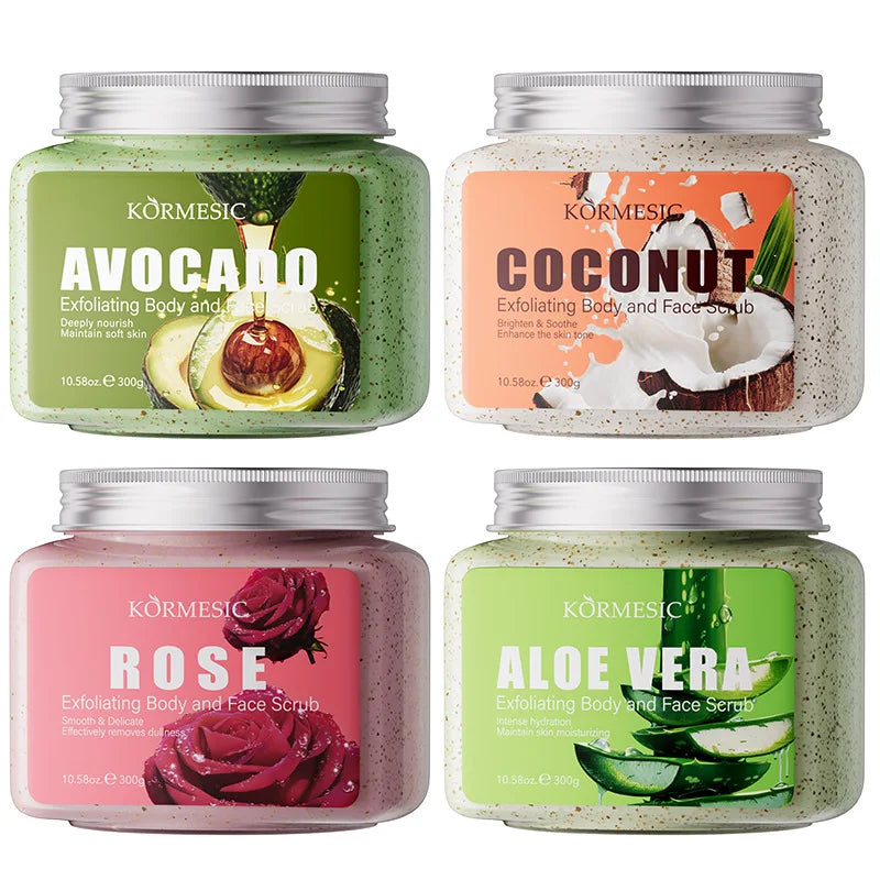 KORMESIC Avocado Facial Scrub Body Cream Lotion Moisturizing Deep Anti Wrinkle Gentle Tender Exfoliation Skin Care