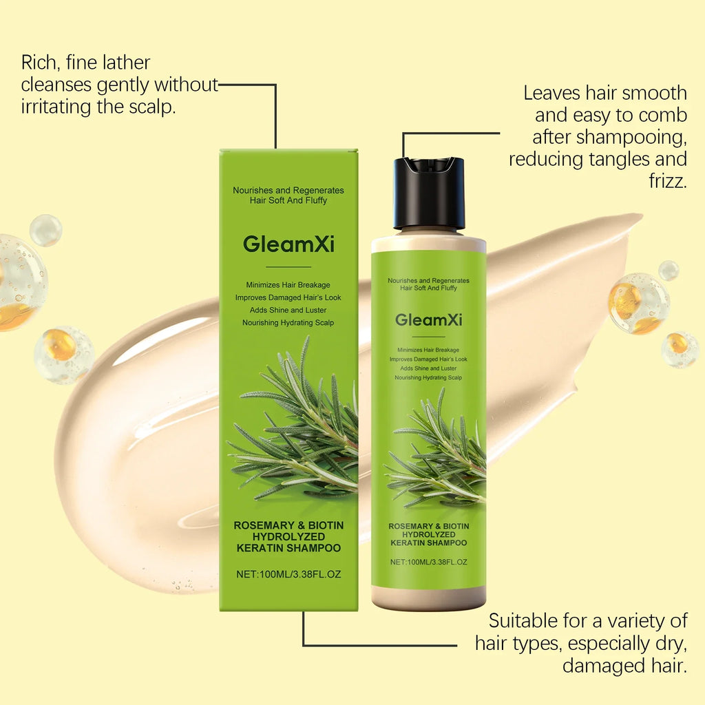 Rosemary Hair Care Shampoo with Biotin Moisturizing Scalp Treatment Volumizing Oil Control Daily Use Natural Hair Care