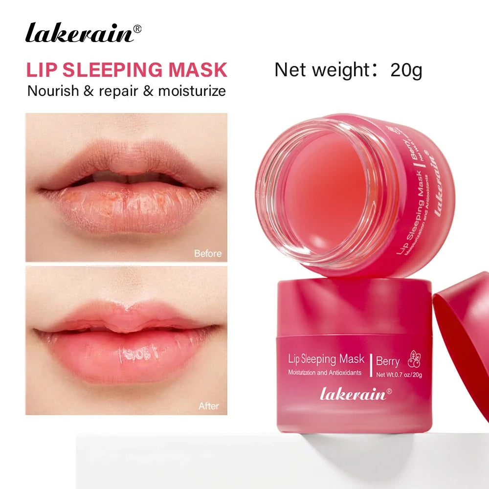 20g Moisturizing Lip Mask Night Sleeping Lips Care Maintenance Fades Lip Lines Relieves Lipitis Lip Care Products