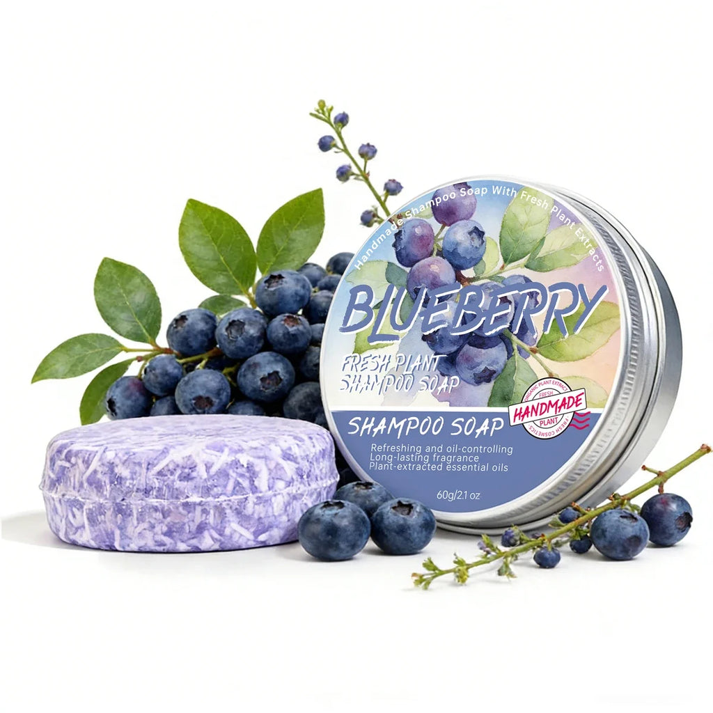 Cherry Shampoo Bar Natural Silicone-Free Plant-Based Hair Soap Bar for Oil Removal and Moisturizing Hair 60g Concentrated Glycerin Shampoo Bar