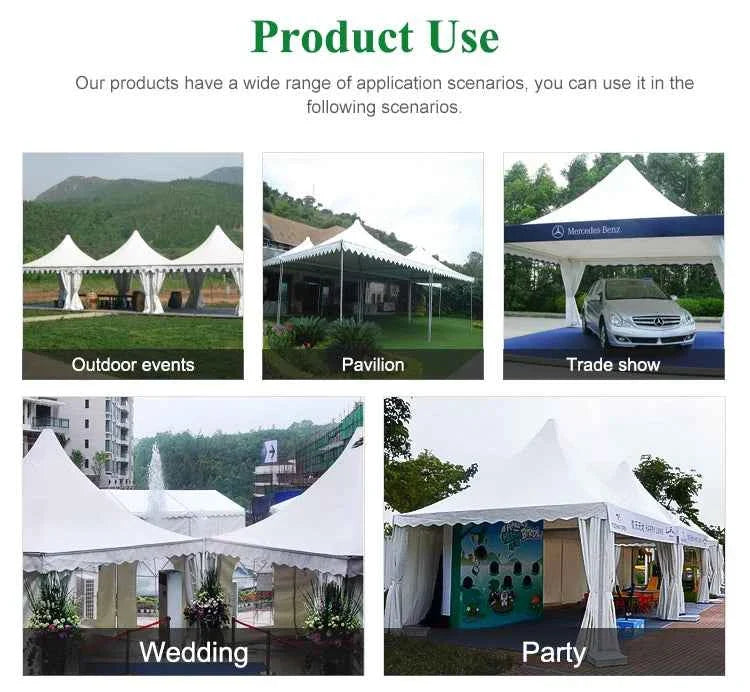 Pogoda Shape 5m Wide Outdoor Gazebo Tent For Events,Commercial Display,Wedding&Party,Exhibition Pavilion