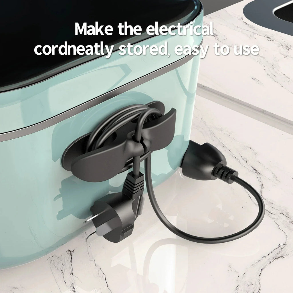 3-6pcs Cord Winder Organizer for Kitchen Appliance Cord Wrapper CableManagement Clip Holder for Air Fryer Coffee Machine Fixer