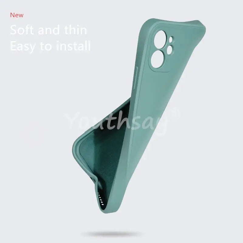 iPhone 17 Case Liquid Silicone Plain Case For iPhone Air Cover TPU Anti-drop Phone Protector For iPhone 17 Pro Max Case