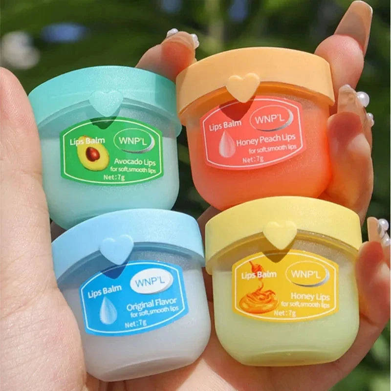 Fruit Series Lip Balm Lips Avocado Honey Peach Cream Natural Nourishing Plant Lip Balm Tinted and Clear Lips Care