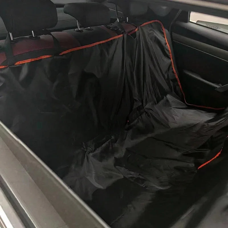 Waterproof Oxford Dog Car Seat Cover Hammock: Heavy-Duty Scratchproof&Nonslip Protector for Cars,Trucks&SUVs Rear Seats