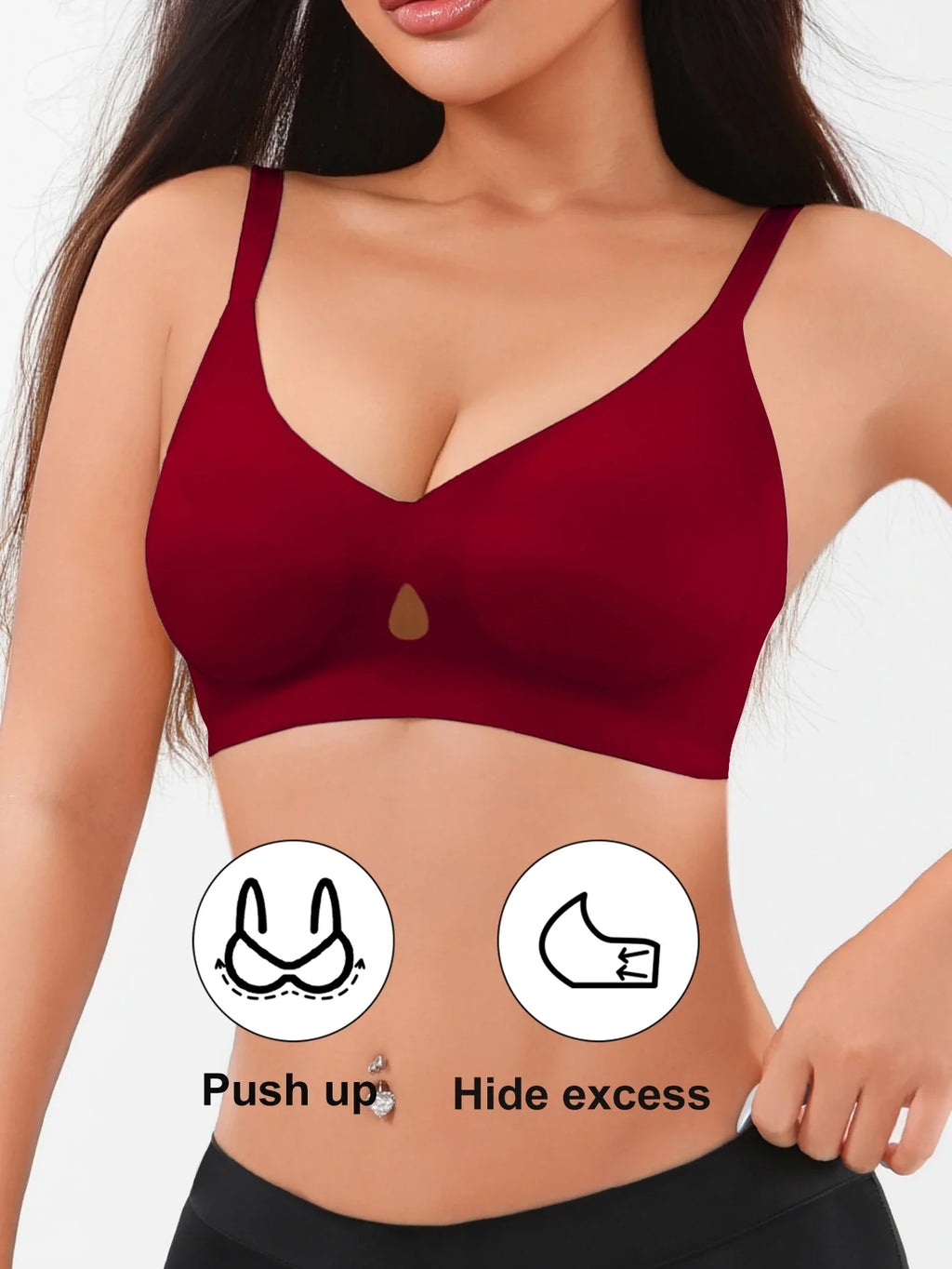1pcs Soft Seamless Push Up 3/4 Cup Female Underwear Women's Bras Wireless  Sexy Bralette With Padded Comfortable Sexy Lingerie