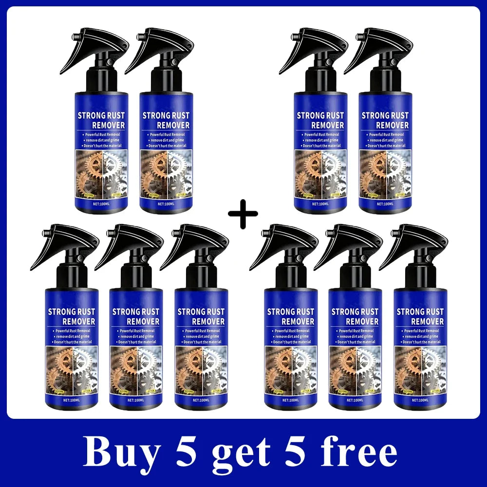 2026 Car All-Purpose Rust Remover Spray - 100ML, Fast-Acting Iron Oxidation Eliminator, Restores Shine, Safe on Various Surfaces