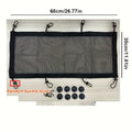 Under Desk Cable Management Net - 8-Hole Socket Mesh Organizer with Elastic Edge, Flexible Wire Hider for Office & Home