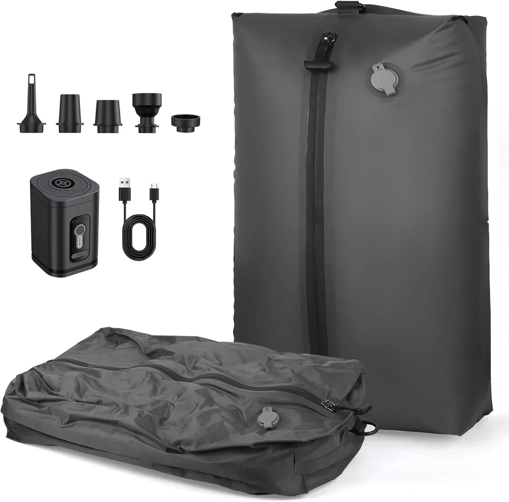 17L Vacuum Compression Bag with Air Pump Reusable Travel Clothing Storage Bag Compression Luggage Bag