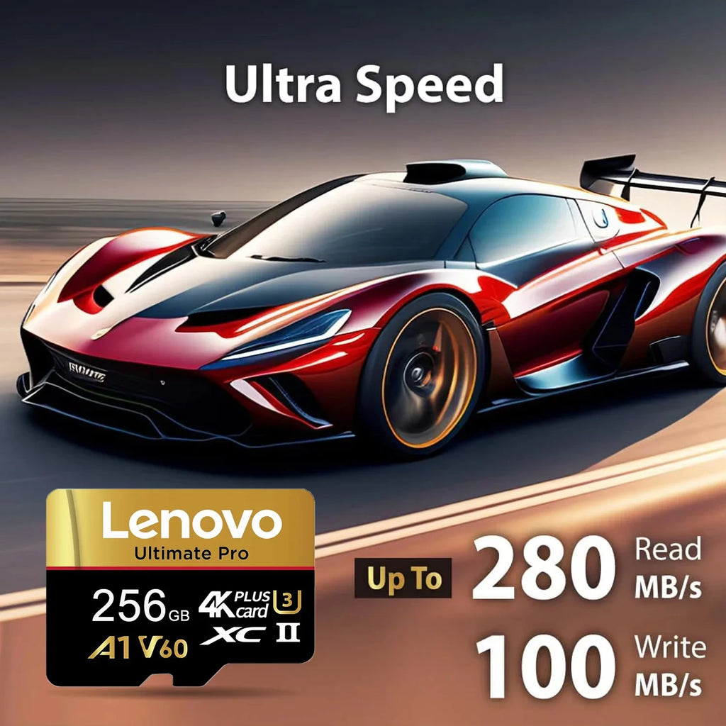Universal Lenovo 512GB Memory Card SD Cards TF Cards Micro TF SD 256GB 128GB Backup Ready 64GB for Smartphone/PC/Gaming
