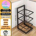 Pot and Pan Organizer Rack for under Cabinet Heavy Duty Pot Pan Rack under Sink Organizers and Storage Height Adjustable Cookwar