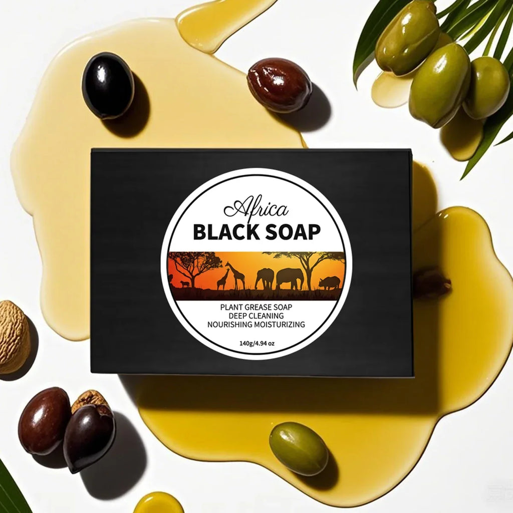 140g Hand Bamboo Charcoal Made Soap Bar Black Organic Soap Bar Charcoal Clay Organic Bathing Soap