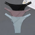 3Pcs/set Low Waist Brazilian Panties Women Cotton Bikini Panties M-XL Lady Comfortable Underwear Female Soft Underpants Lingerie