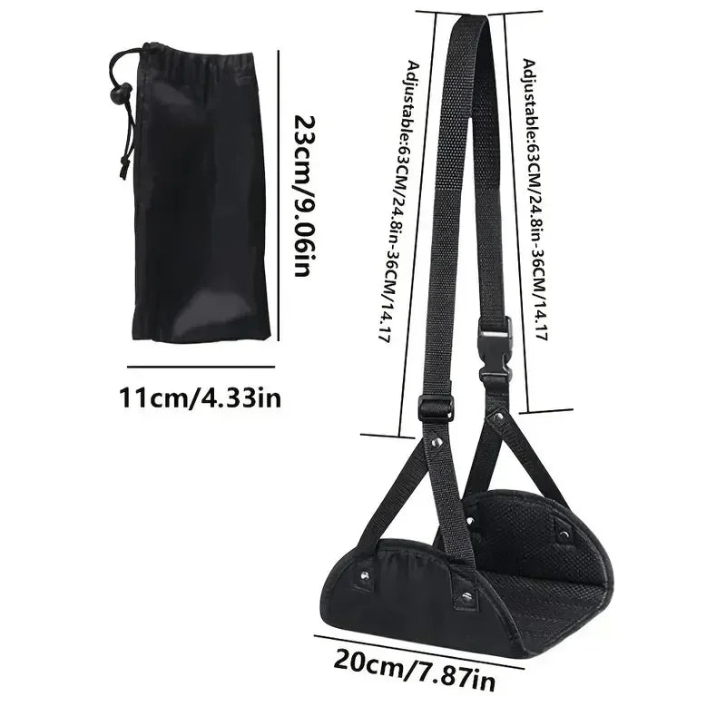 Portable Foot Mat - Adjustable Strap Office Resting Foot Mat Foot Hammock Foot Mat Lazy Man Magic Travel Magic Travel Airplane