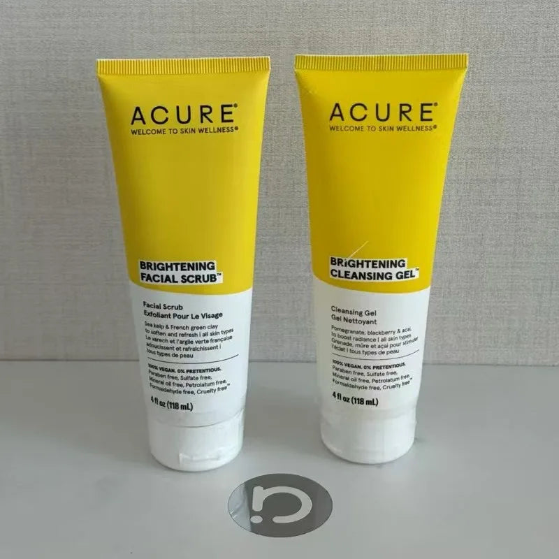 ACURE Exfoliating Blackheads Facial Pore Cleaning Green Mud Seaweed Scrub Facial Cleanser Skin Care Products