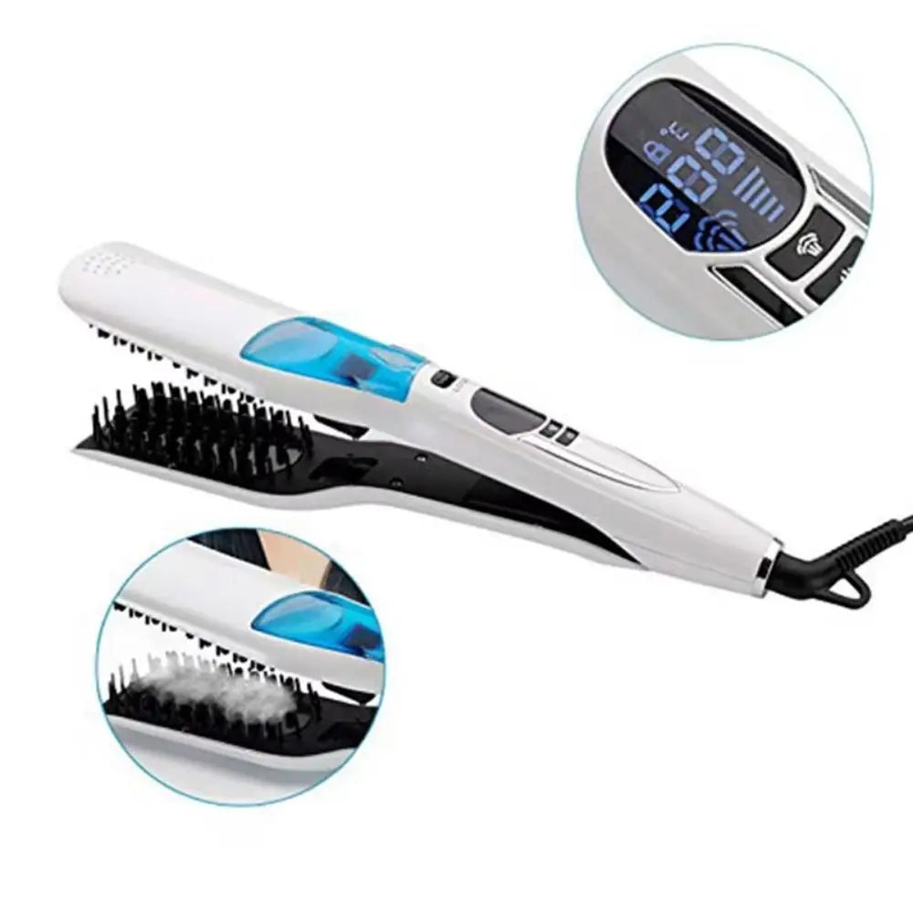 LCD Display Steam Hair Straightener PTC Heated Scalable Electric Hair Straightener Fast Heating Frizz-Free