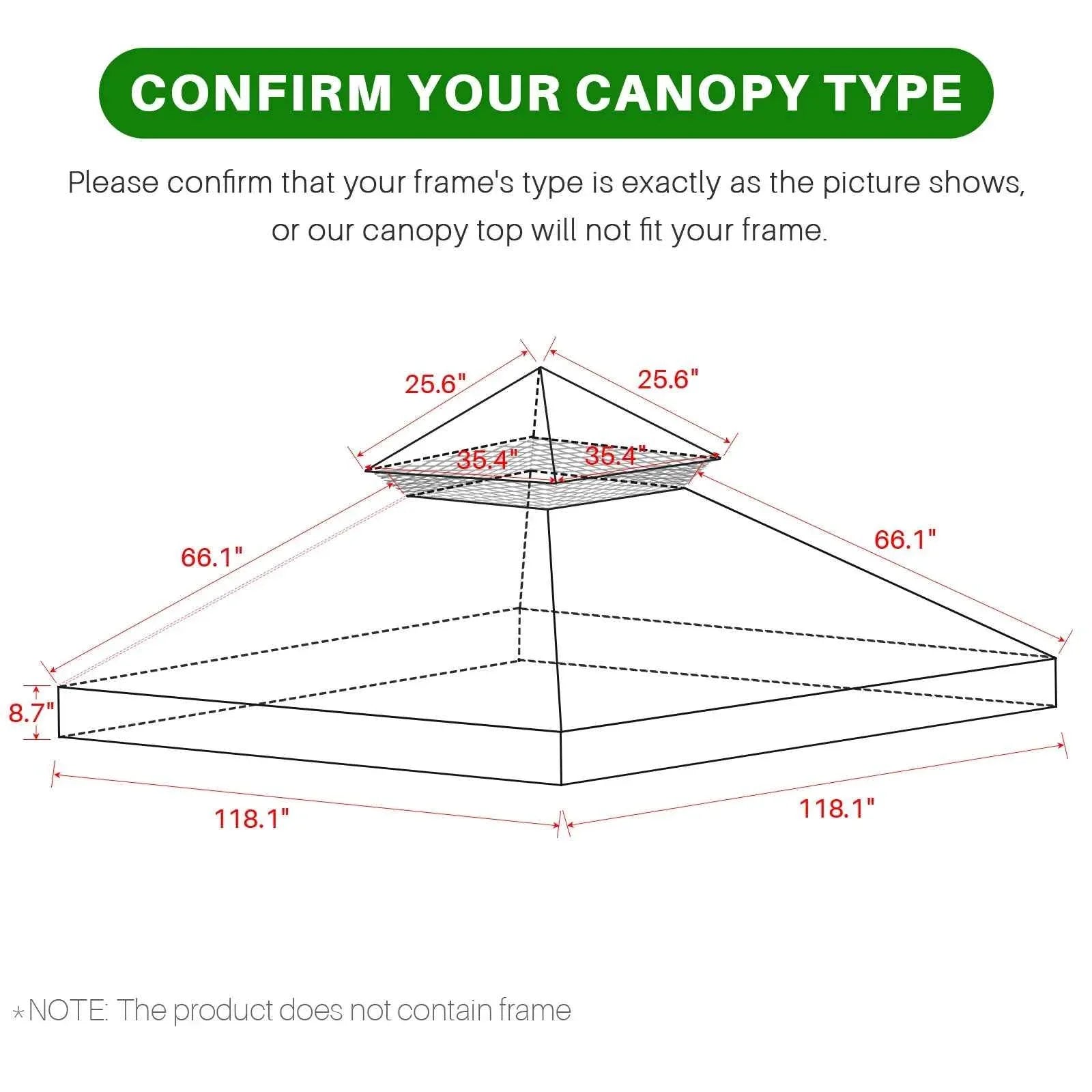 Grill Gazebo Replacement Canopy Roof, Outdoor BBQ Gazebo Top, Double Tiered Shelter Cover Roof ,for Yard Patio Garden Sunshade