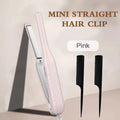 2-in-1 Mini Hair Straightener Curler, 5 Heat Level Control, Ceramic Heating Plate, Unisex Hair Styling Iron，Beard Straightening
