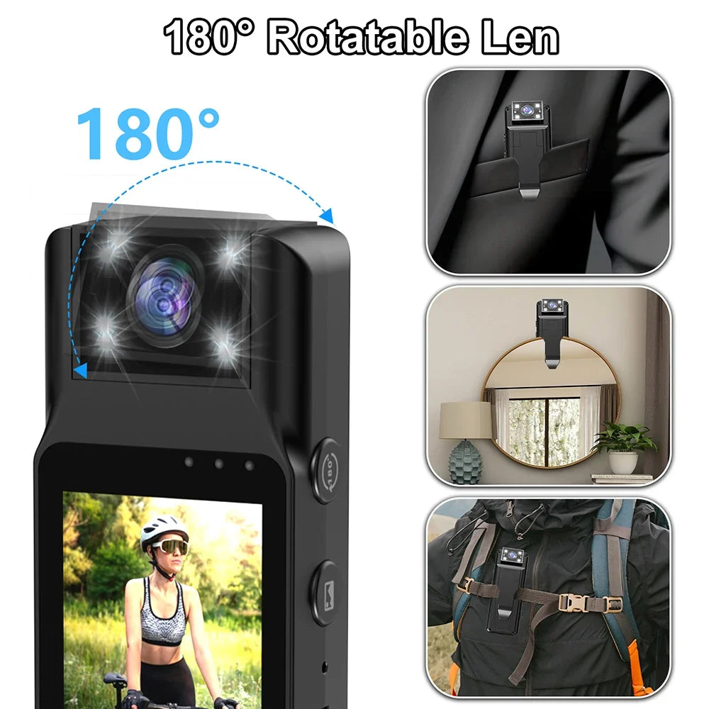 1080P Portable Wifi Mini Camera Digital Video Recorder Worn Police Night Vision BodyCam Infrared Miniature Camcorder