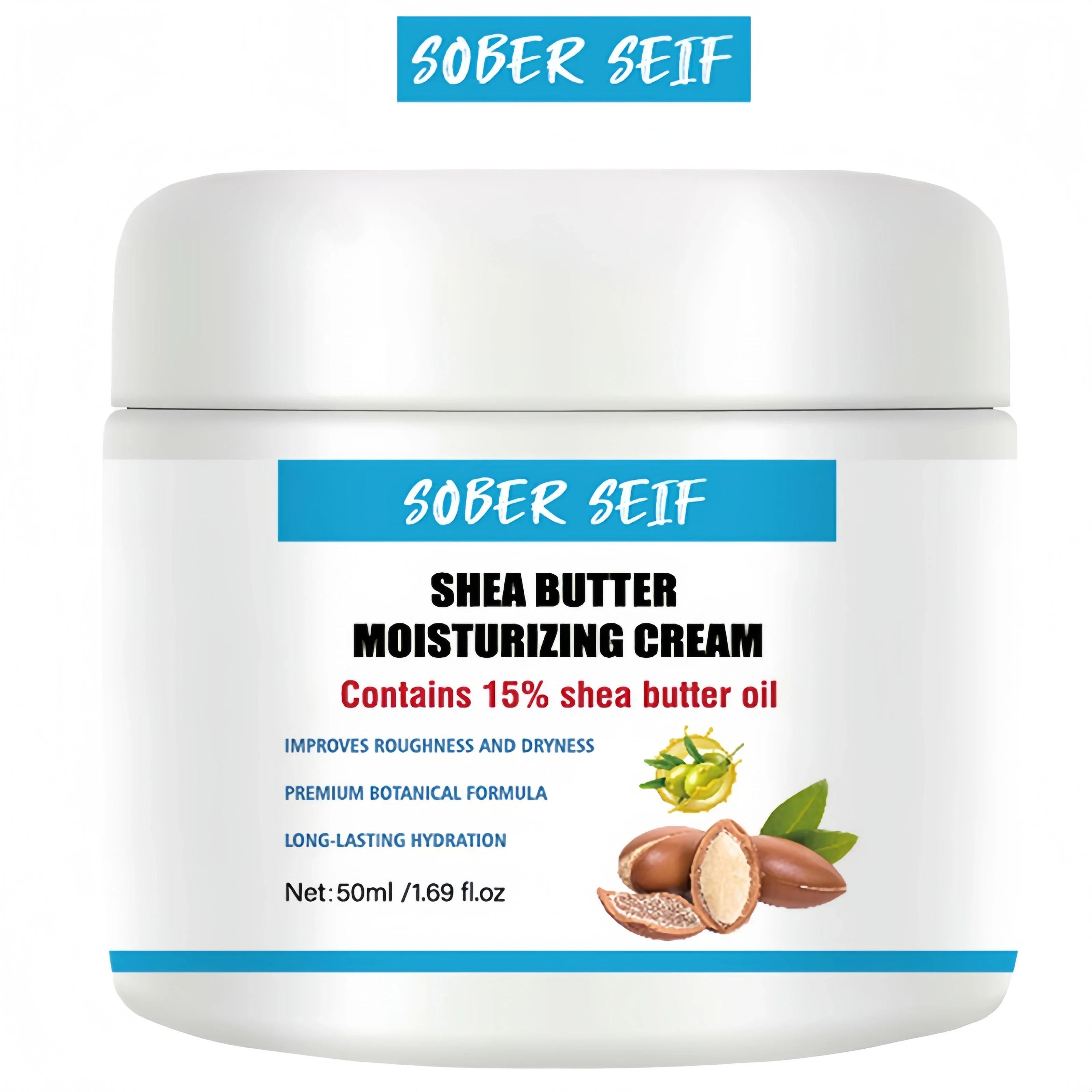 Ceramide Shea Butter Hyaluronic Acid Daily Moisturizing Cream 50ml Deep Hydration Skin Barrier Repair Anti‑Dryness