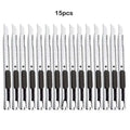 15pcs Stainless Steel Portable Utility Knife Retractable Utility Knife   Hobby Knife Box Cutter Perfect For Cutting At Home