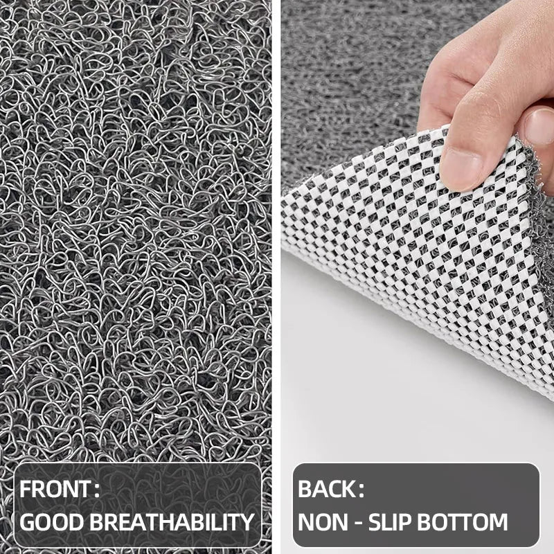 Non-slip Hollow Bath Mat, Foot Massage Shower Mat, Quick-drying Bathtub Mat for Bathroom, Hotel & Floor, Grey