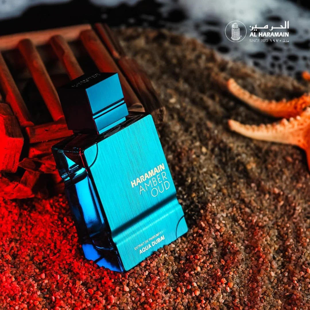 Al Haramain Amber Oud Aqua Dubai Eau De Cologne |   Unisex, Long-Lasting |   2.0 oz