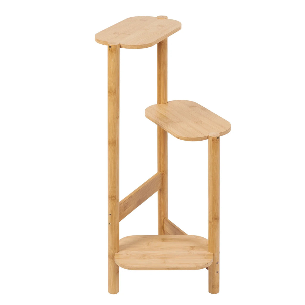 Wisfor 3 Tier Bamboo Plant Stand Corner Shelf Rack