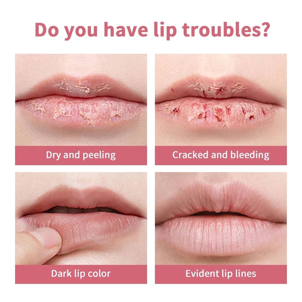 Honey Lipstick Pink Tinted Lip Balm Honey Powerful Lip Repulper Remove Dark Lips Lipbalm Exfoliating for Lips