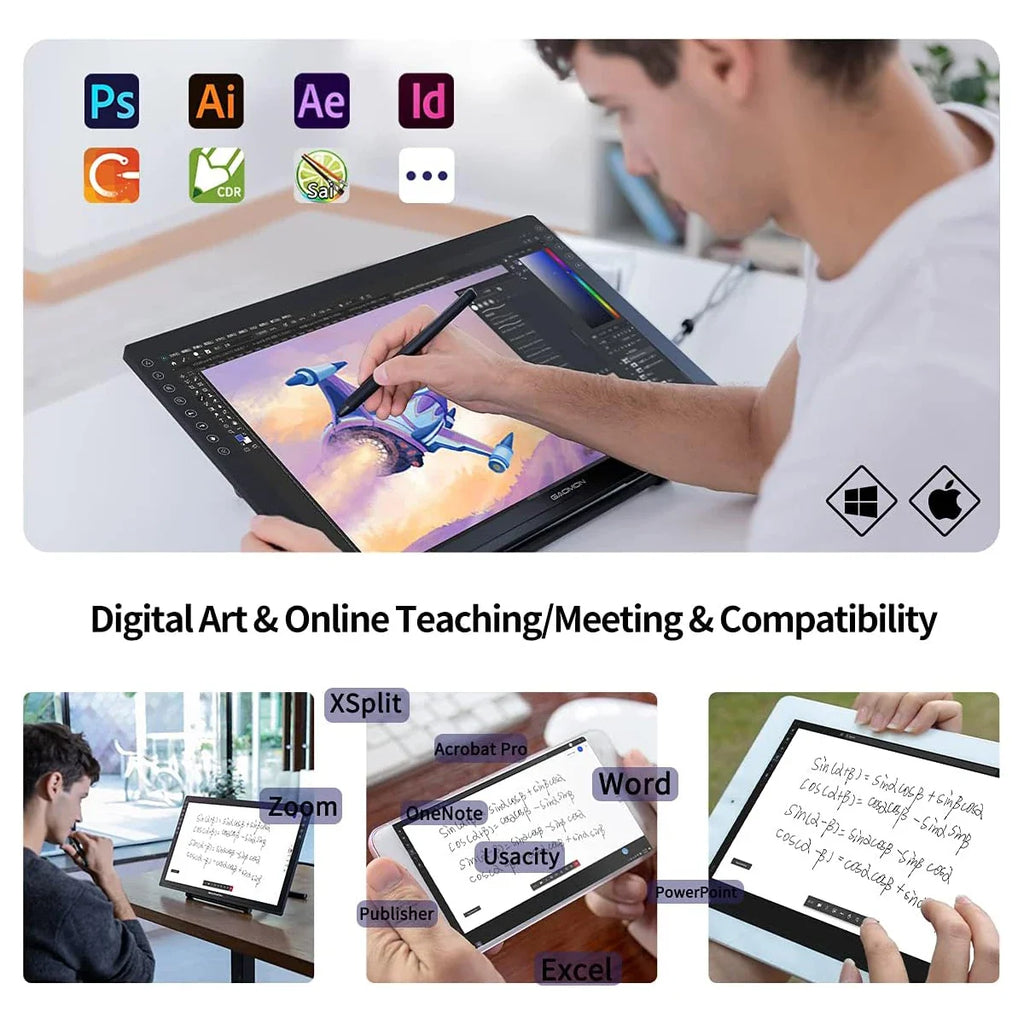 GAOMON PD2200 Pen Display With AntiGlare Screen And Adjustable Stand