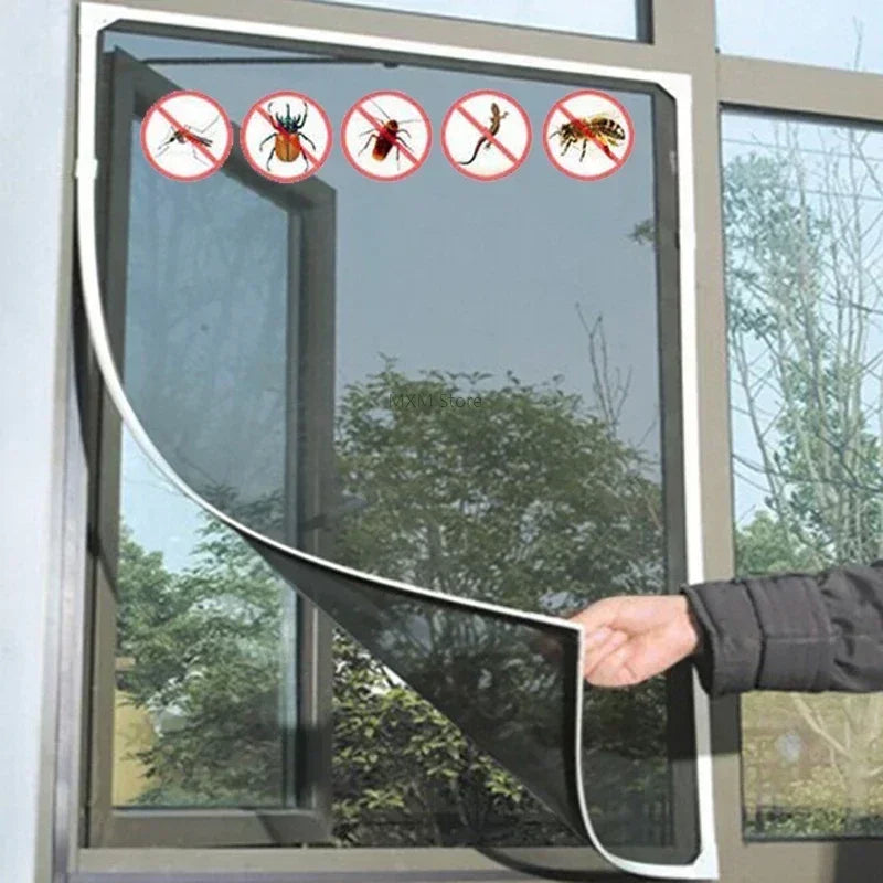 Self-Adhesive Mosquito Screen Window Net | DIY Insect Mesh for Doors and Windows
