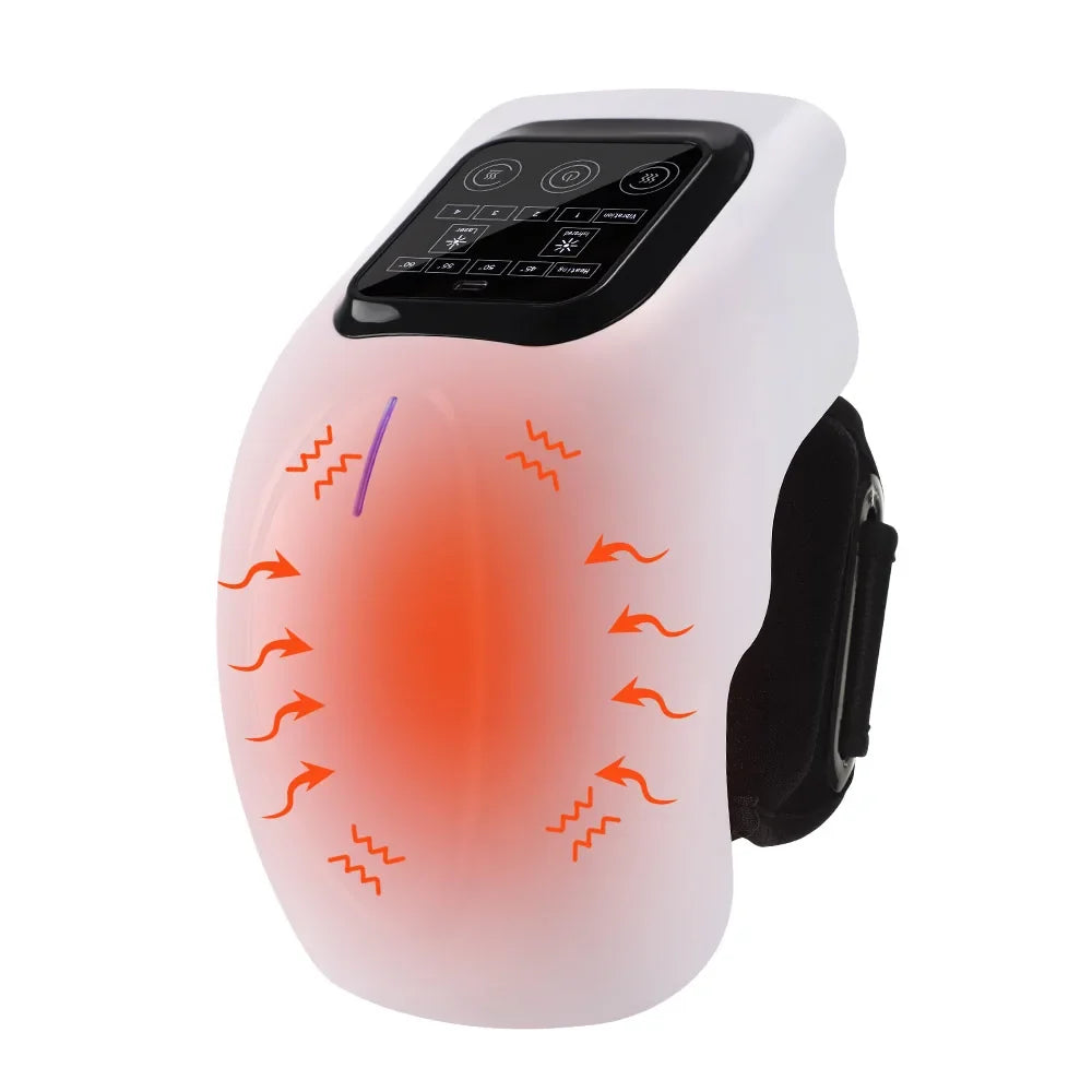 Cordless Knee Massager Red Light Massage with LED Screen Infrared 4 Levels Heating Vibration Leg Knee masajeador Adjustable Warm