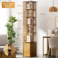 360 degree rotating bookshelf crevice bookcase children's floor picture book rack student shelf