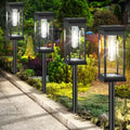 Solar Pathway Lights Outdoor 8 Pack Waterproof Brighter LED Garden