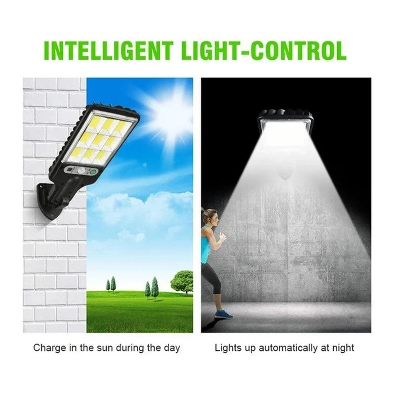 Solar Light Outdoor,PIR Motion Sensor Security Lights Street Garden Lamp Wall Lamps Waterproof With 180° Outside