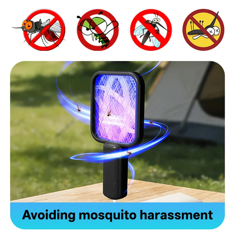 USB Mosquito Swatter Trap Zapper Lamp Portable Outdoor Safe