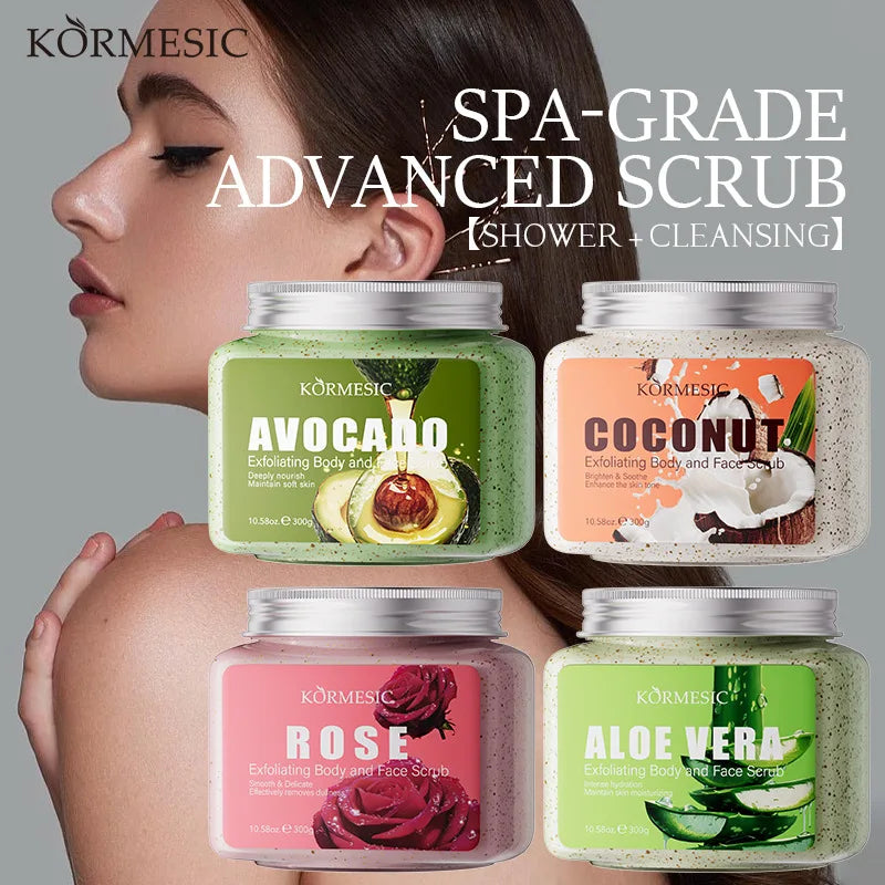 KORMESIC Avocado Facial Scrub Body Cream Lotion Moisturizing Deep Anti Wrinkle Gentle Tender Exfoliation Skin Care