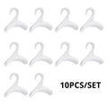 10pcs Widen Plastics Hanger Connection Hook Stackable Space Saving Storage Multifunctional Bag and Hat Hanging Rack