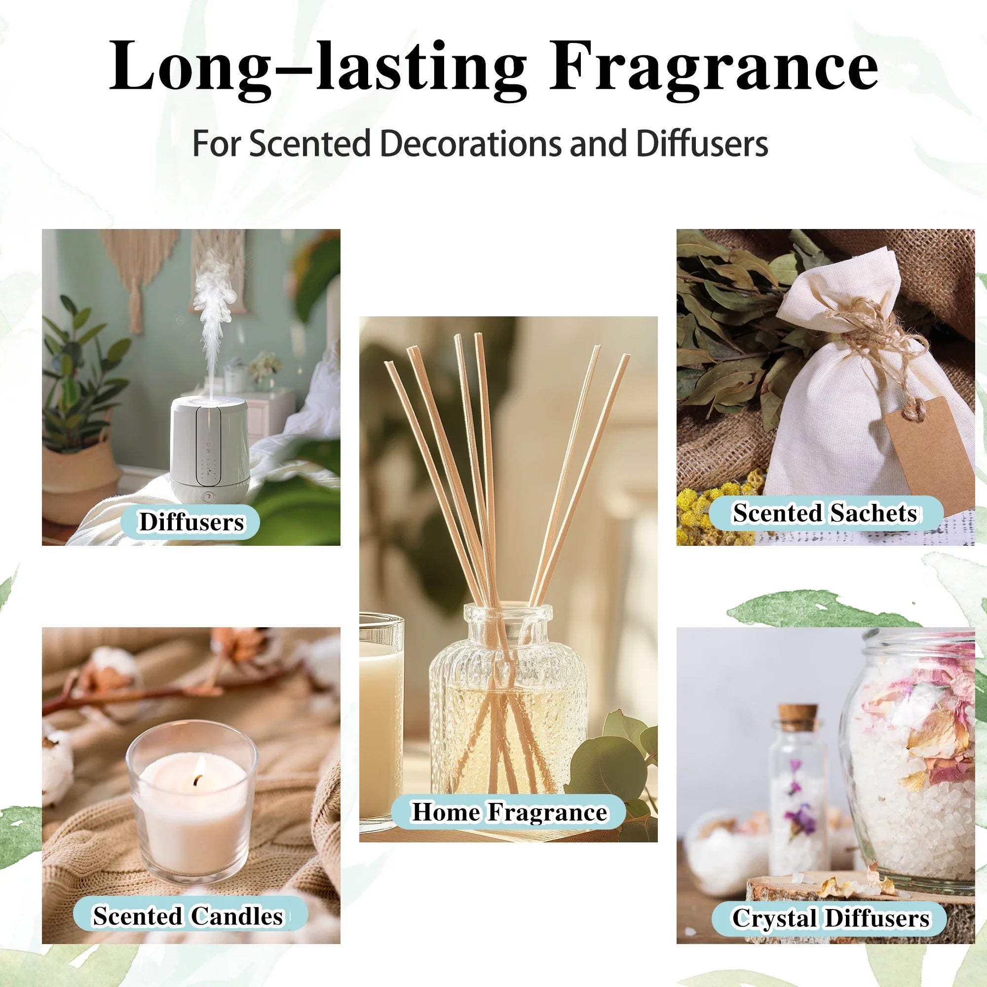 EUQEE 10ml Fragrance Oil Roll-On Long Lasting Scent La Vie Est Belle CHANCE Jadore Cotton Strawberry Mango for Men and Women