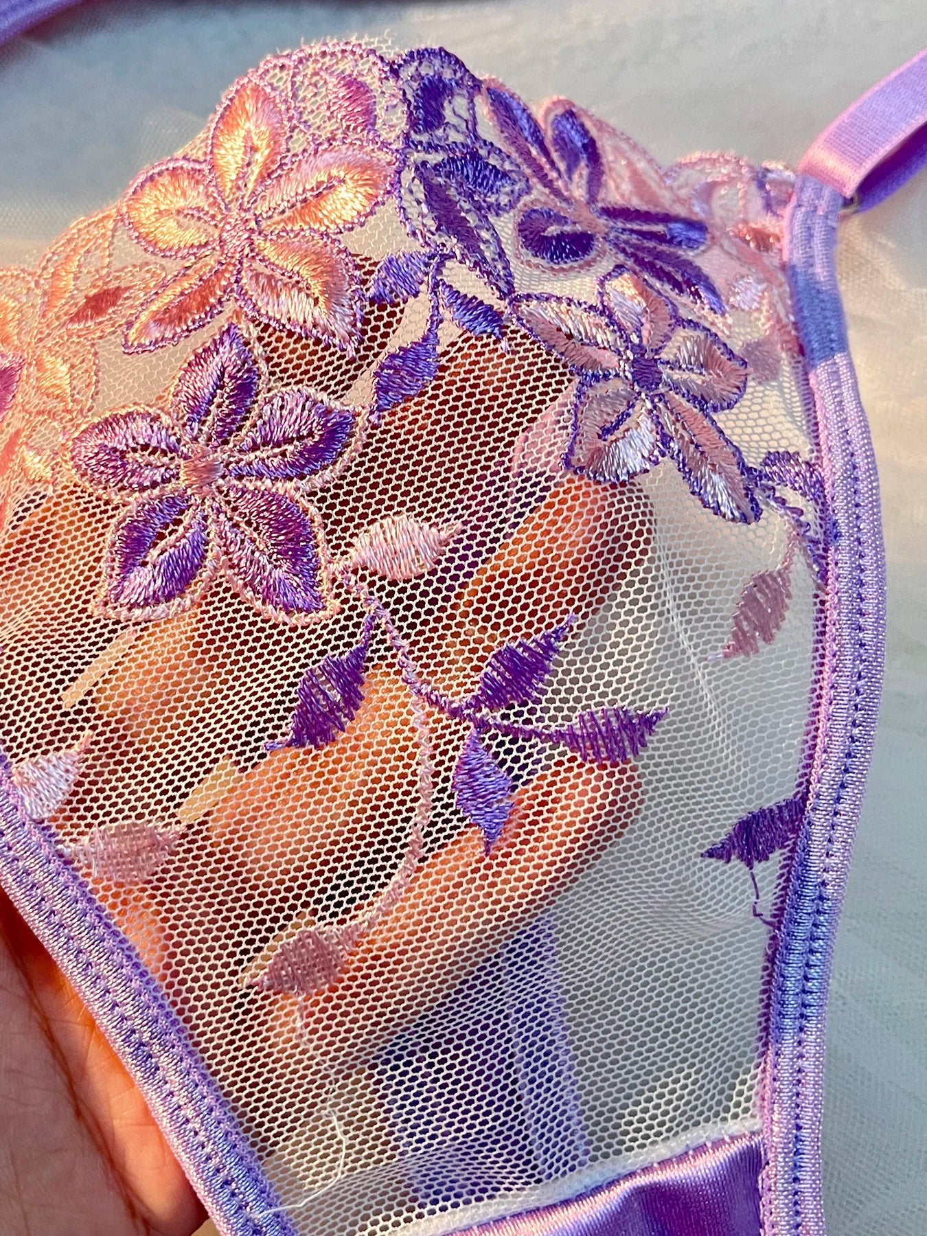 Valentine's Eve Light Purple Danube Group Ladies Sexy Lingerie Bra Women's Suit - the Temptation of a Seductive Night